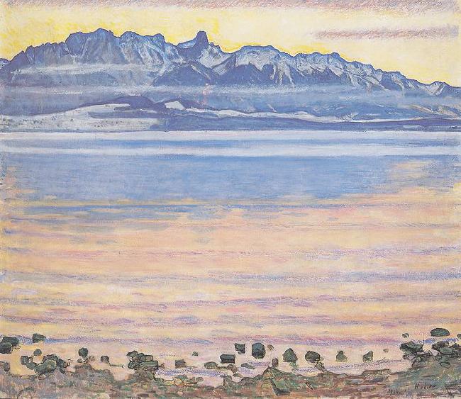 Ferdinand Hodler Thunersee mit Stockhornkette